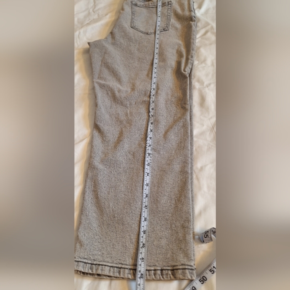 George Plus Women’s Black Straight Leg Jeans Size 20W Distressed Charcoal Wash - Picture 10 of 13